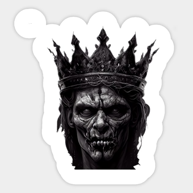 Zombie King Sticker by Discover Madness